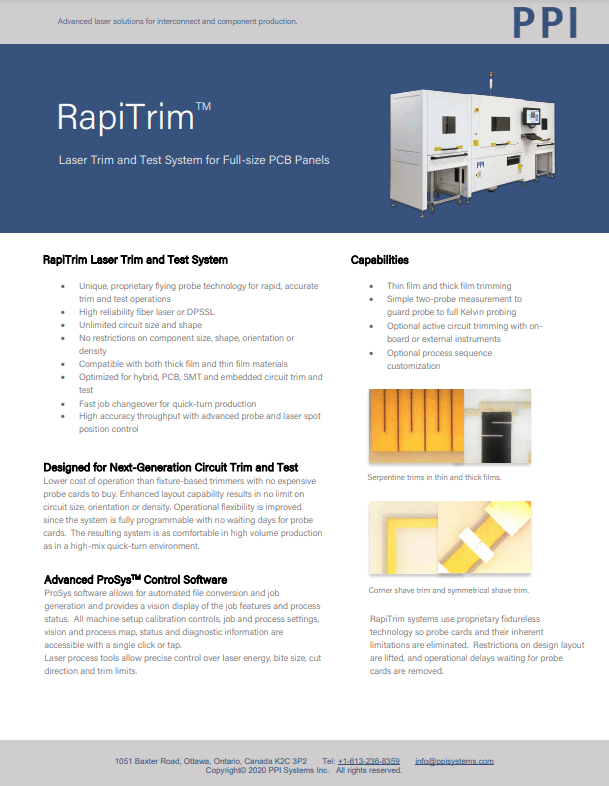 RapiTrim datasheet